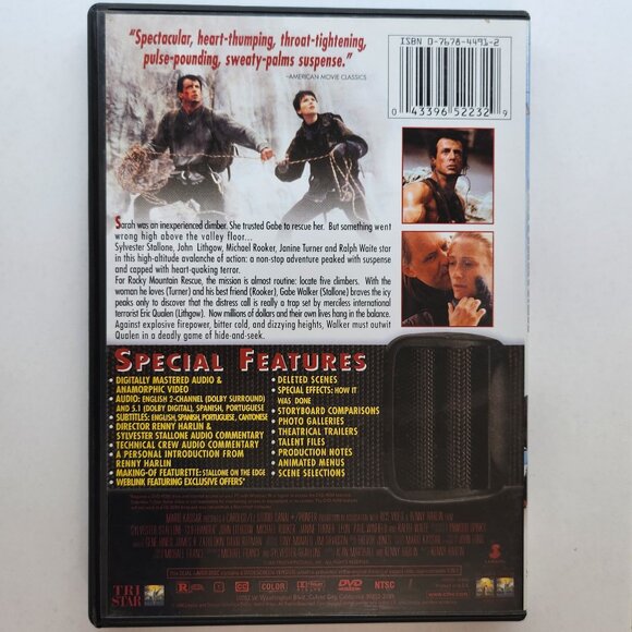 Cliffhanger DVD Movie - Picture 3 of 5